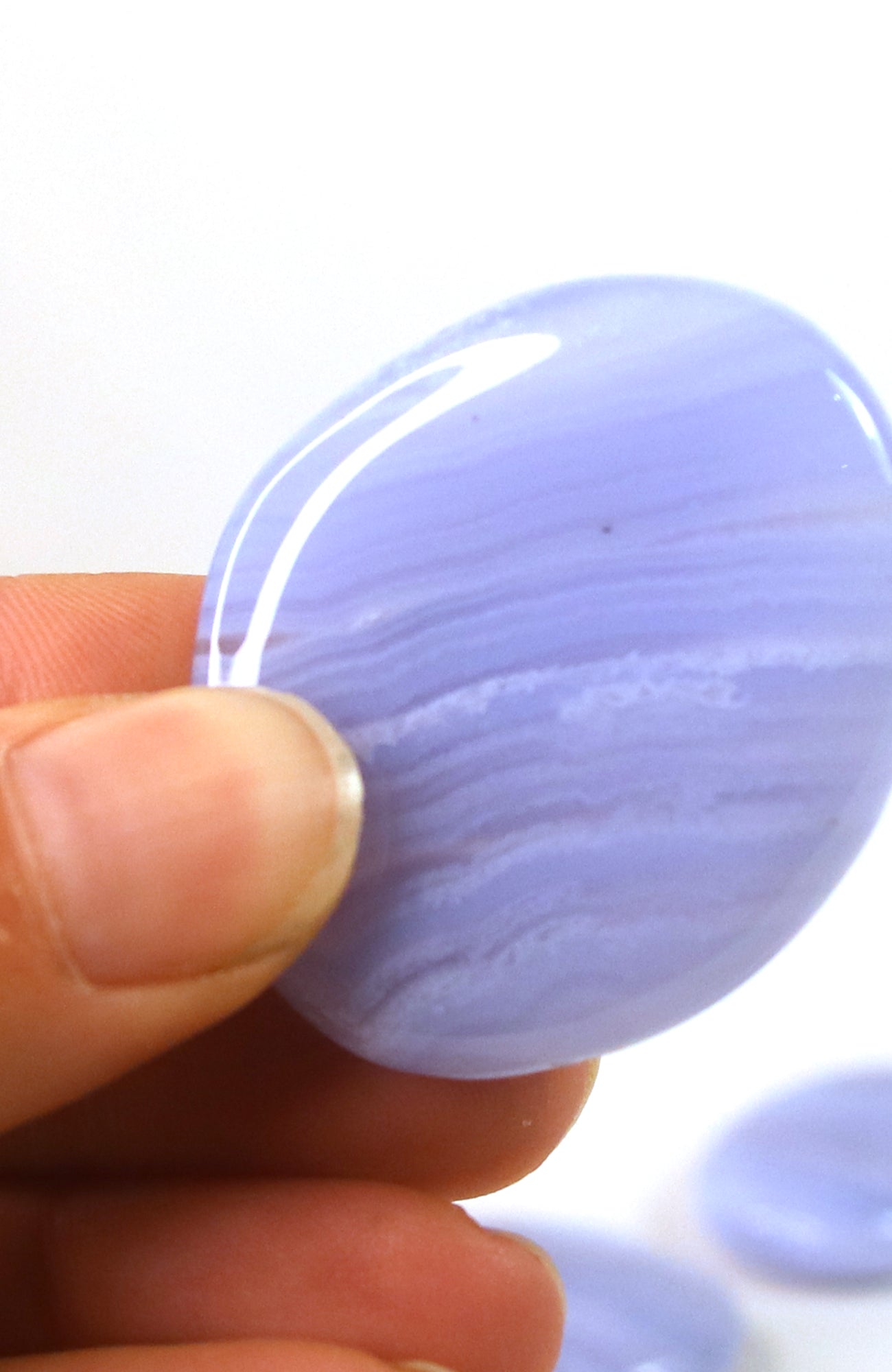 Blue Lace Agate Palmstone